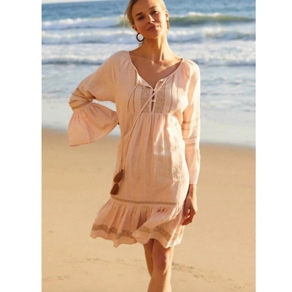 Anthropologie Dress Roller Rabbit Maricruz Cover-Up Tunic Dress Size Small‎